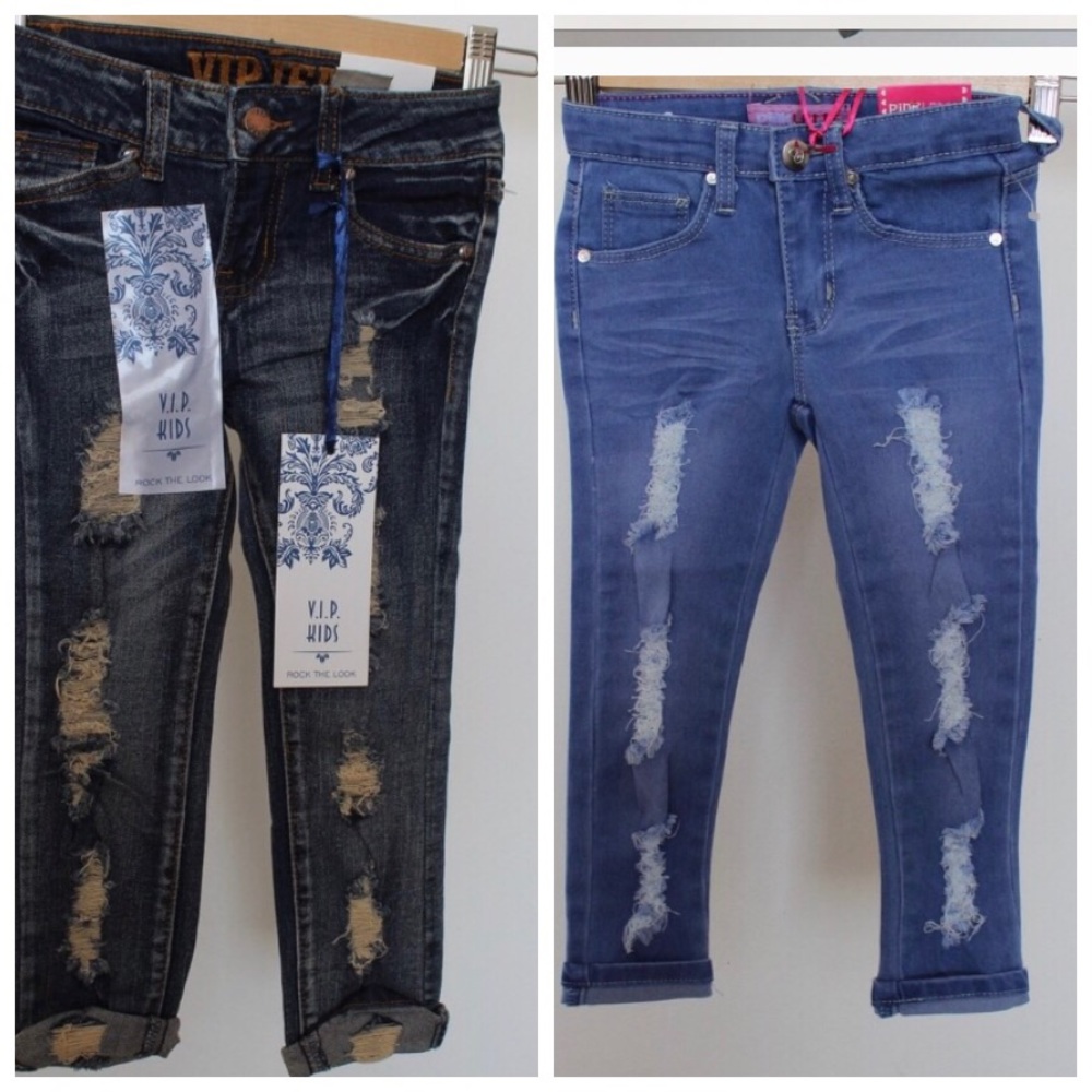 Toddler girl ripped jeans
